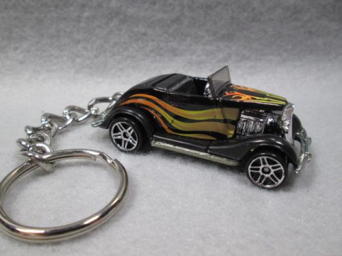 &#039;32 ford roadster (blk)  custom made key chain fob