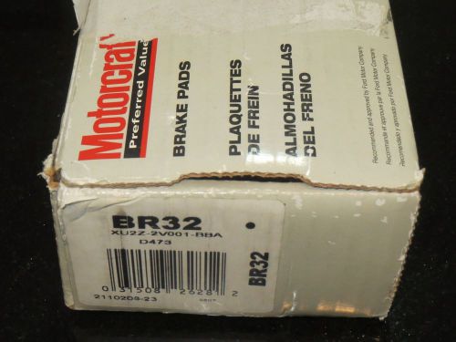 Xu2z-2v001-bba motorcraft front brake pads br32 escort/tracer