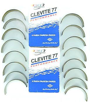 Cb1227hx clevite 77 sb ford 331 347 stroker h rod bearings 2.100 journal +.001