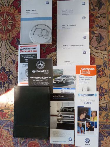 2012 volkswagen vw passat owner&#039;s manuals