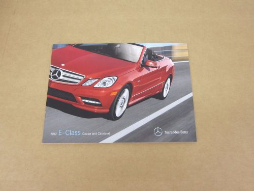 2012 mercedes-benz e class coupe &amp; cabriolet e350 e550 sales brochure literature