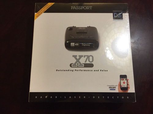 Escort passport x70 radar/laser detector with auto sensitivity adjustments