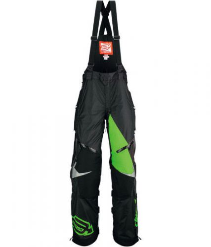 Arctiva comp s6 mens insulated snowmobile bibs black/green