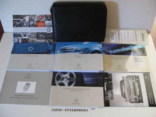 2008 mercedes c 300 350 4matic 63 amg c300 c350 c63 owners manuals book set c185