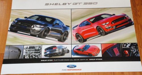 New 2015 2016 ford mustang shelby gt350 gt350r, 24 x 36 dealer only poster