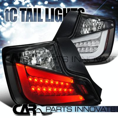 2011-2013 scion tc led light bar black tail lights brake lamps