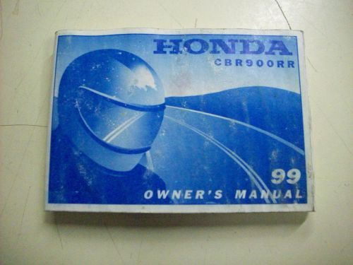 1999 honda cbr900rr owners manual