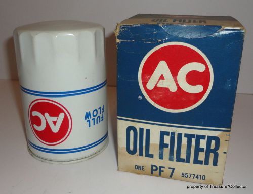 Vintage original gm ac pf 7 oil filter 5577410 date code nh06 gto cadillac buick