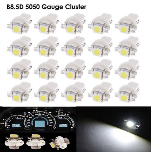 20x b8.5d 509t 5050 led 1 smd t5 lamp car gauge speed dash bulb dashboard light