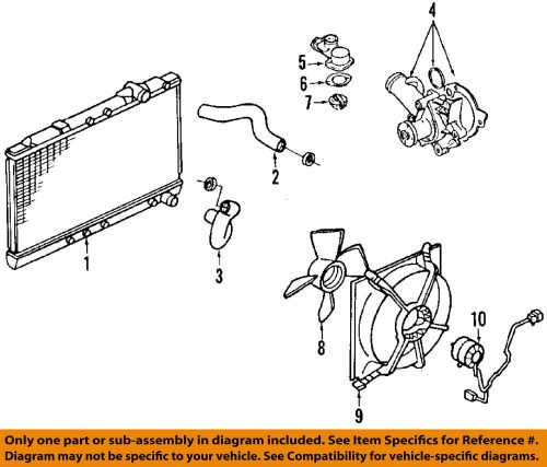 Mitsubishi oem 2000 eclipse-fan shroud mr404166