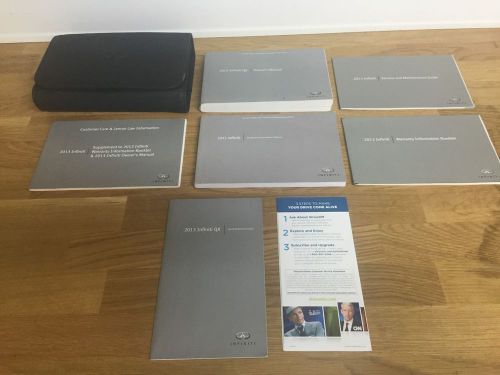 2013 infiniti qx56 qx owners owner&#039;s manual set w/ navigation guide 1904