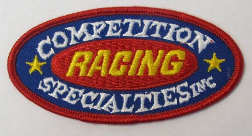 Competiton specialties racing parts hat jacket shirt patch unused mint