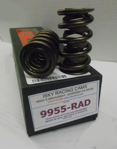 Isky 9955 rad valve springs dual with damper 1.625&#034; od .800&#034; max lift set/16