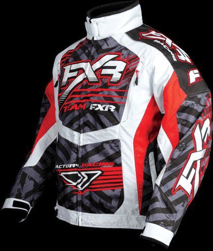 Fxr mens cold cross red/white strike cold weather jacket - xl -new