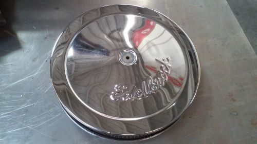 Edelbrock chrome 14-inch air cleaner hot rod v8 4-barrel