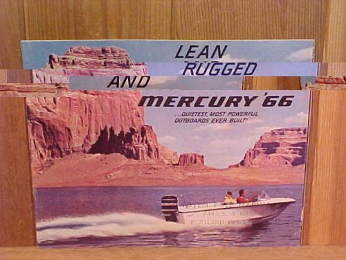 1966 kiekhaefer mercury outboard color brochure boat motors