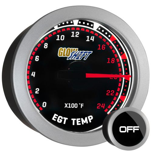 New! 52mm glowshift diesel 2400°f exhaust gas temp egt gauge meter w tinted face