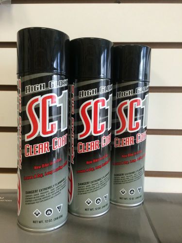 Maxima sc1 high gloss clear coat 12oz. 3 pack sc-1 spray detailing atv utv