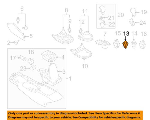 Nissan oem 2015 370z center console-hazard switch 252906ga0a