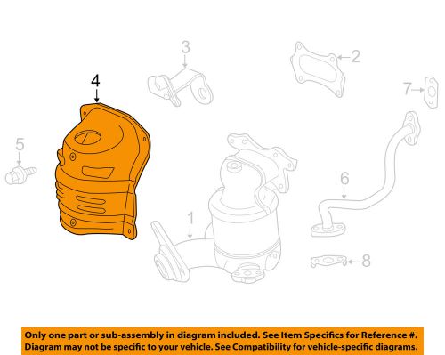 Honda oem 2010 insight 1.3l-l4 manifold-exhaust-converter shield 18120rbja00