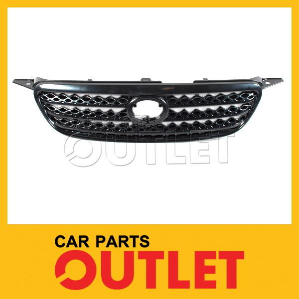 05 06 toyota corolla s front black replacement grille grill assembly