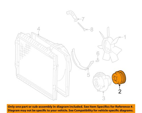 Toyota oem 95-04 tacoma 2.7l-l4 water pump-pulley 1637175030