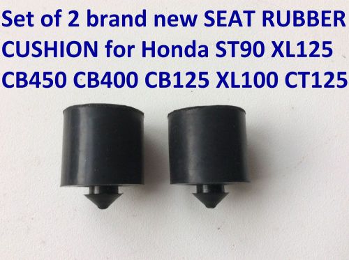 Set of 2 seat rubber cushion for honda xl125 cb450 cb400 cb125 xl100 ct125 st90