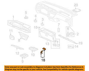 Honda oem 03-04 odyssey instrument panel dash-lock cylinder 77540s0xa01zb