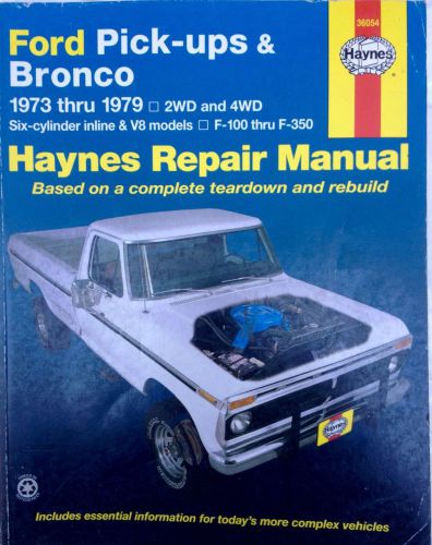 Haynes ford pick-ups &amp; bronco 1973-1979