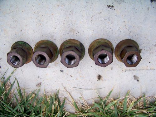 1941-46 gmc lug nuts oem 1941 1942 1943 1944 1945 1946 chevy set of 5