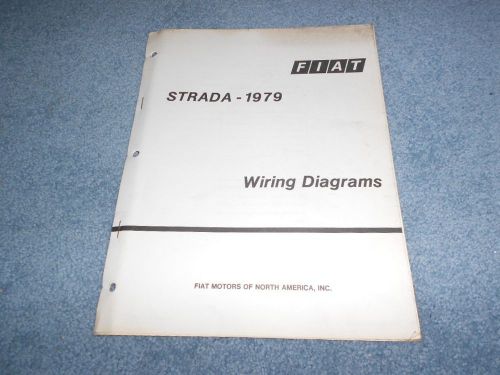 1979 fiat strada wiring diagrams technical training factory oem booklet ritmo