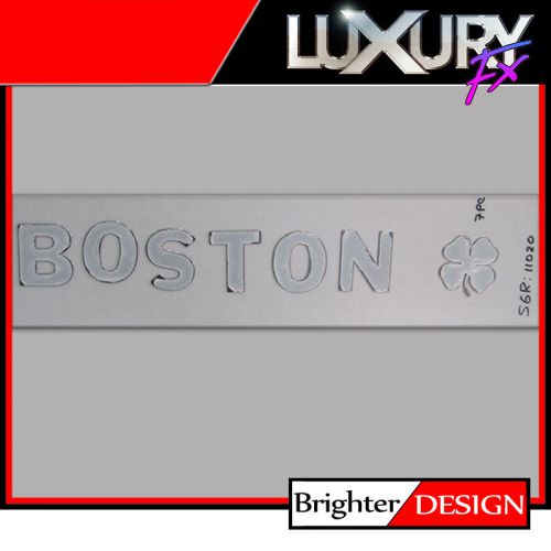 7p stainless steel boston &amp; clover emblem by luxury fx