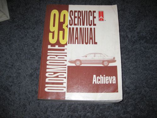 1993 oldsmobile achieva 2.3l quad 4  engine gm factory repair service manual set