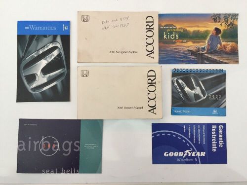 2003 honda accord sedan owner&#039;s manual bundle - part # 31sda601