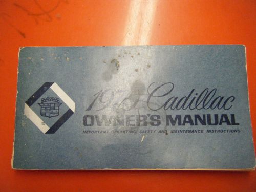 1970 cadillac all models factory owners manual operators glove box book