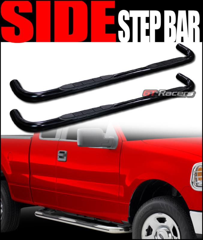 3" heavyduty side step nerf bar running board 2000-2004 dodge dakota quad cab bk