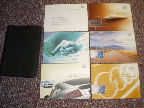 2004 audi tt coupe car owners manual books guide case all models