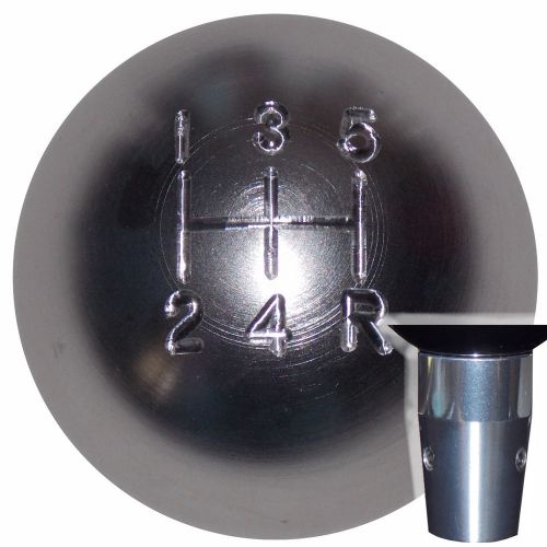 Brushed aluminum 5 speed nonthreaded shift knob kit u.s. made