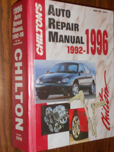 1992-1996 ford / chevy / pontiac/ lincoln / dodge++ domestic  shop manual book