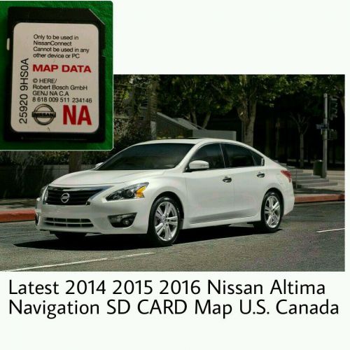 Latest 2014 2015 2016 nissan altima navigation sd card map u.s. canada