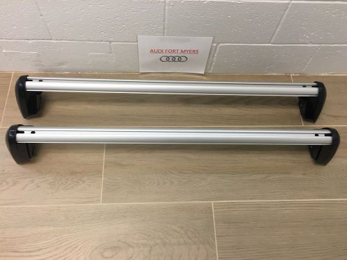 Audi q7 roof rack cross bars base carrier 2007-2015 - oem new audi 4l0071151a666