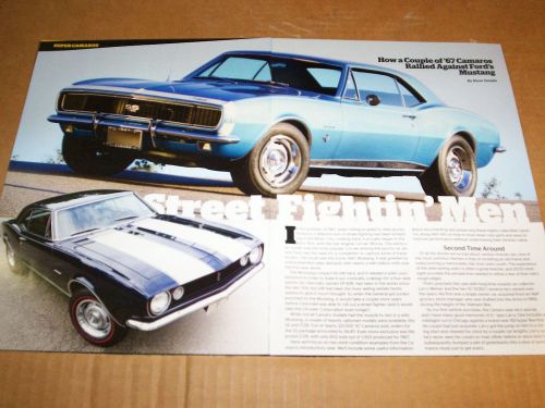1967 chevrolet ss 350 &amp; z/28 camaro magazine article