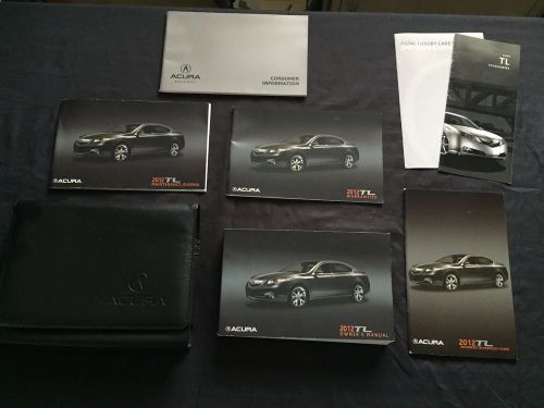 2012 acura tl factory owners manual set and case