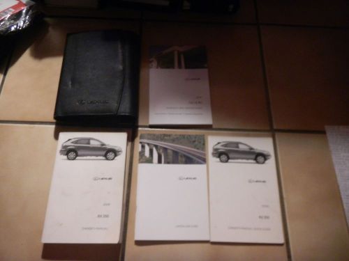 2008 lexus rx350 owners manual set + free shipping