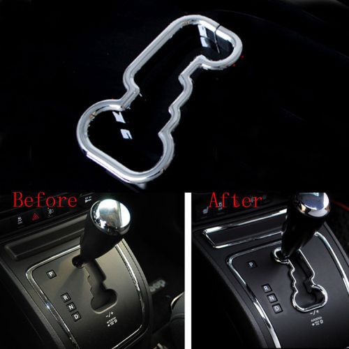 1x decoration abs chrome gear box panel trim cover for compass 2011- 2015 car