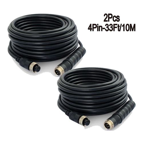 10m extension video&amp;power cable with 4pin connectors for car camera/monitor use