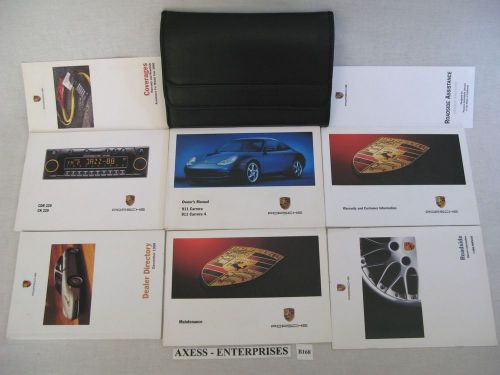 2000 porsche (996) 911 carrera carrera 4 owners manuals cdr cr 220 book set b168