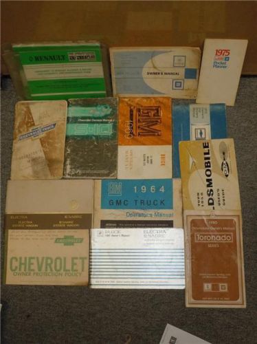 Vintage lot 13 general motors automotive manuals/handbooks 60s/70s/80s car truck