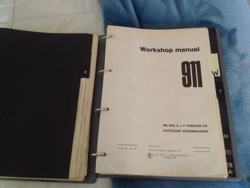 Original 1965-71 porsche 911 t e s workshop manual service repair factory partia