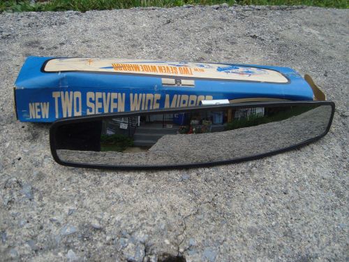 Antique  rear view mirror new two seven wide mirror nos in original box